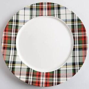 Pottery Barn Denver Plaid Dinner Plates -4